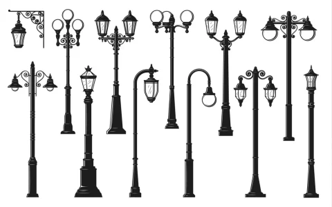 انواع پایه چراغ روشنایی Types of lighting bases