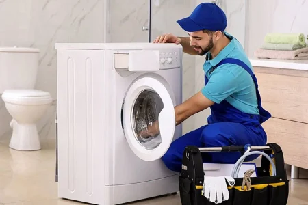 خراب بودن قفل درب ماشین لباسشویی