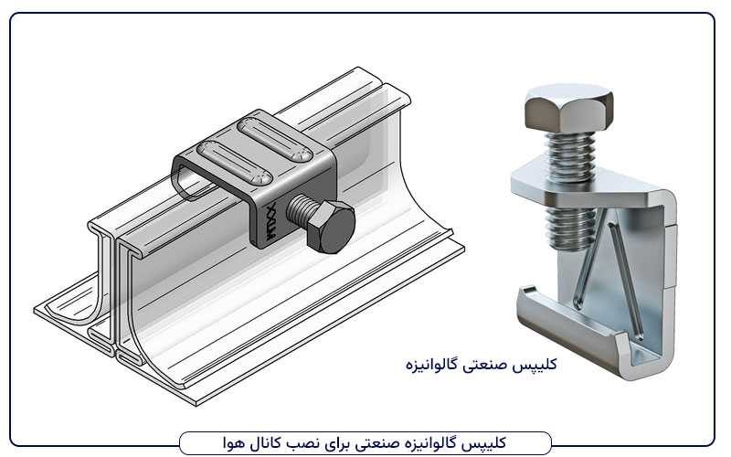 کلپیس گالوانیزه صنعتی در نصب و اجرای کانال هوا چه نقشی دارد؟