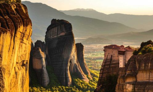 متئورا یونان | صومعه های باستانی بر فراز صخره های Meteora